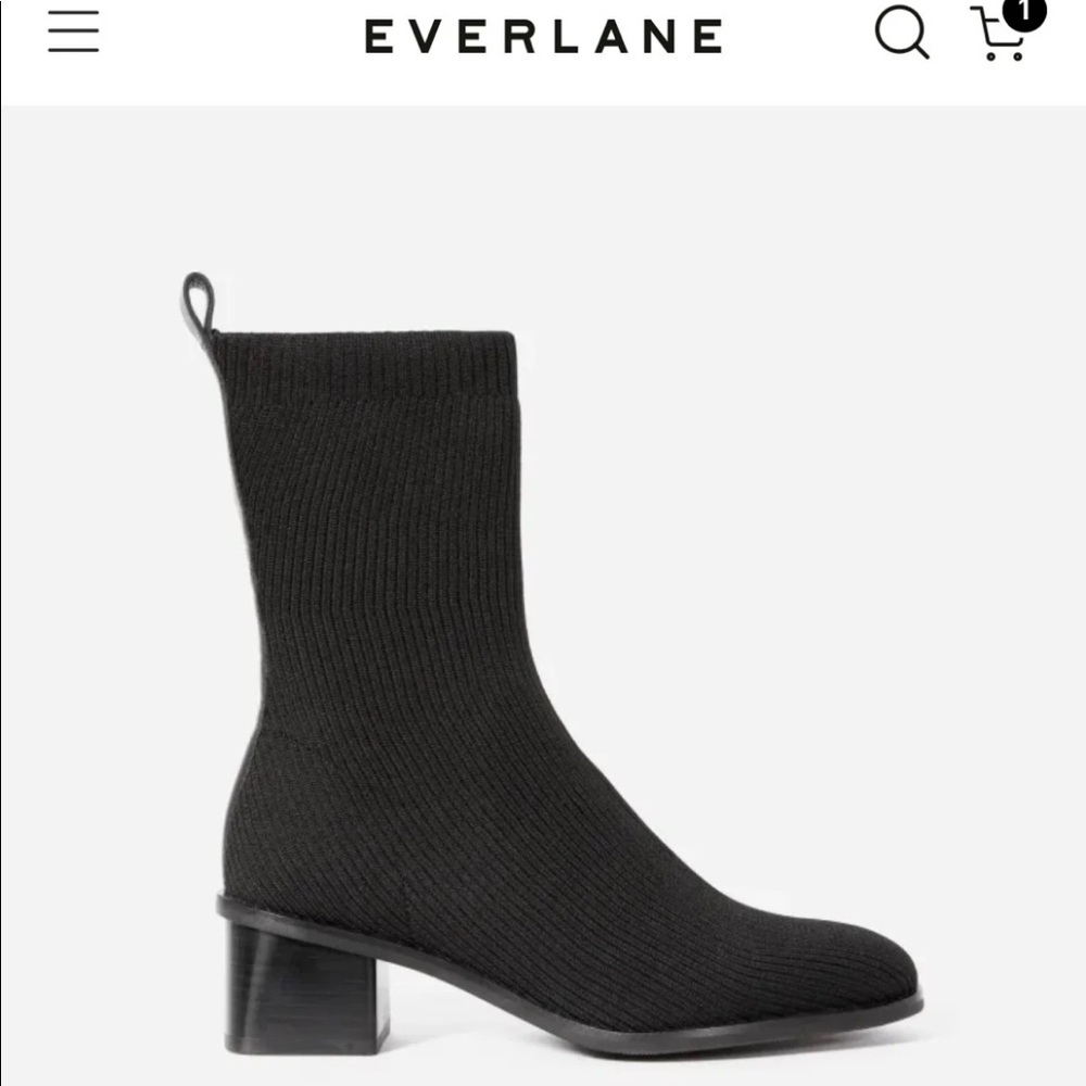 Everlane high ankle glove boot 6.5 black